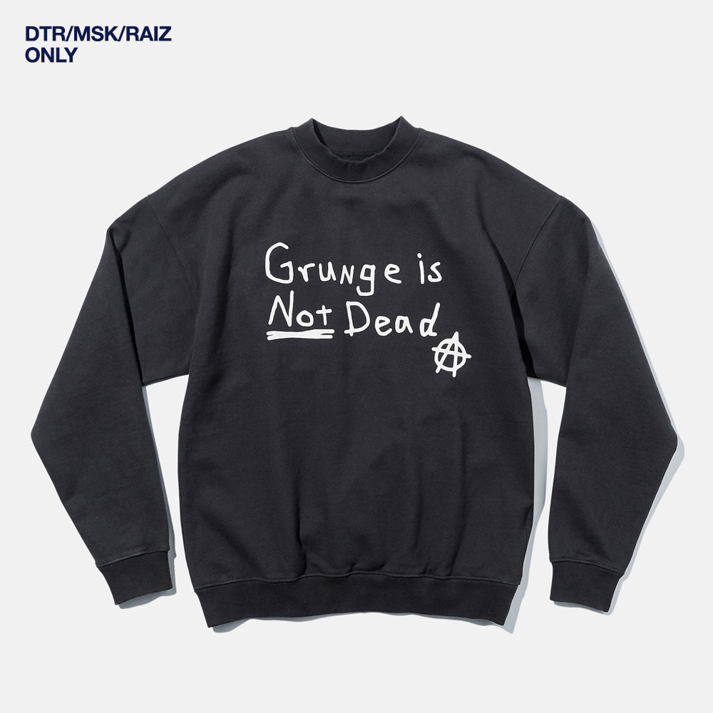 DTR1927 90s Grunge Sweat Shirts Vintage Black
