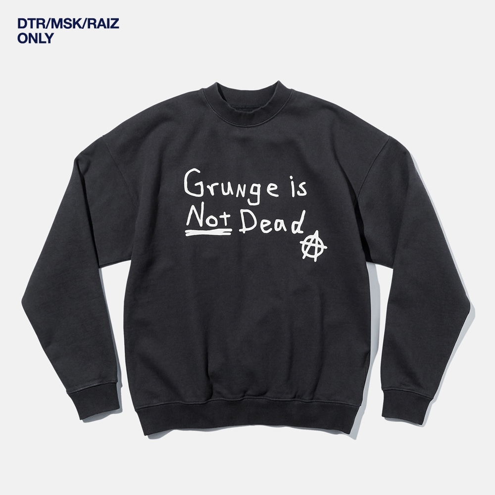 DTR1927 90s Grunge Sweat Shirts Vintage Black