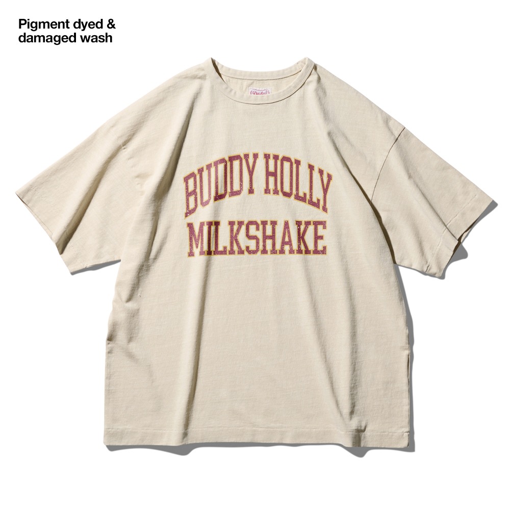 Buddy Holly Pigment Dyed S/S Tee Light Cream