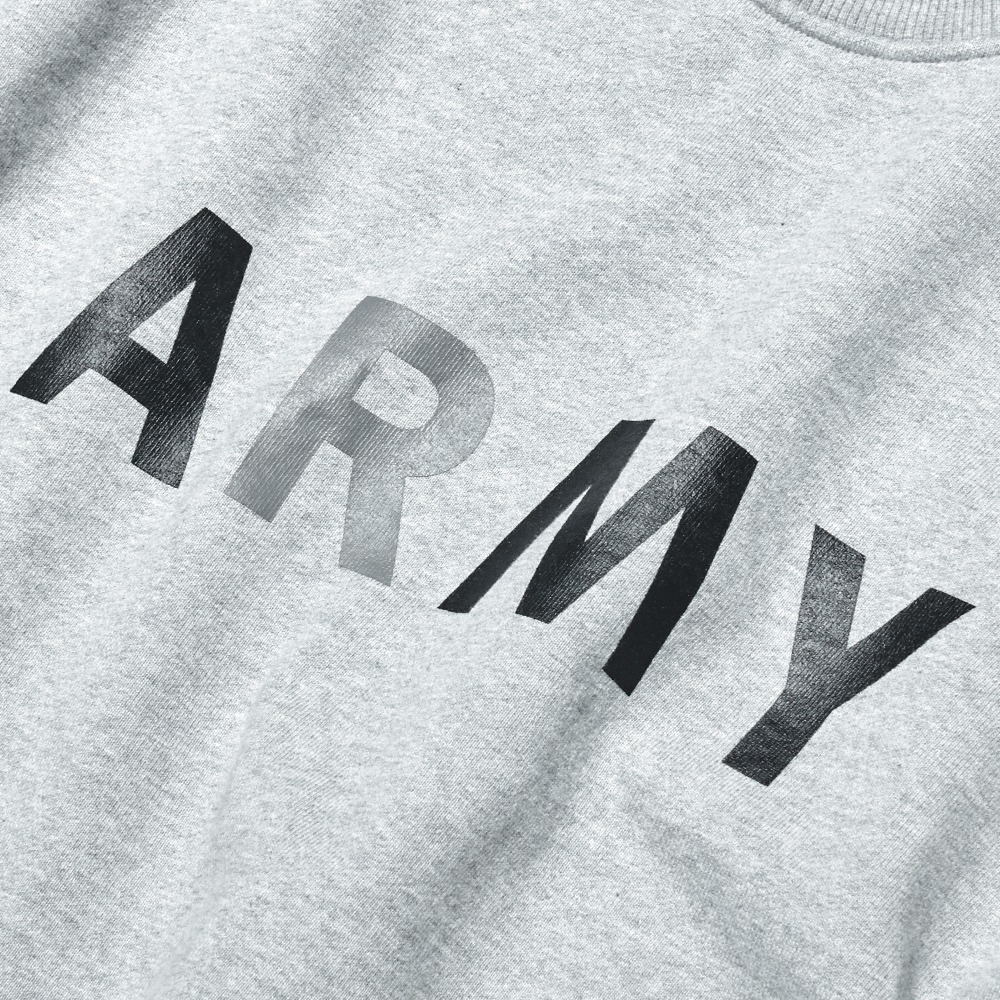 DTR1941 90s ARMY Sweat Shirts Melange Grey