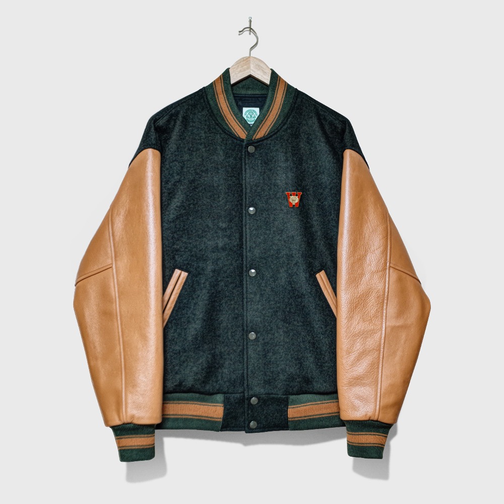 Director Classic Varsity Jacket Forest Green